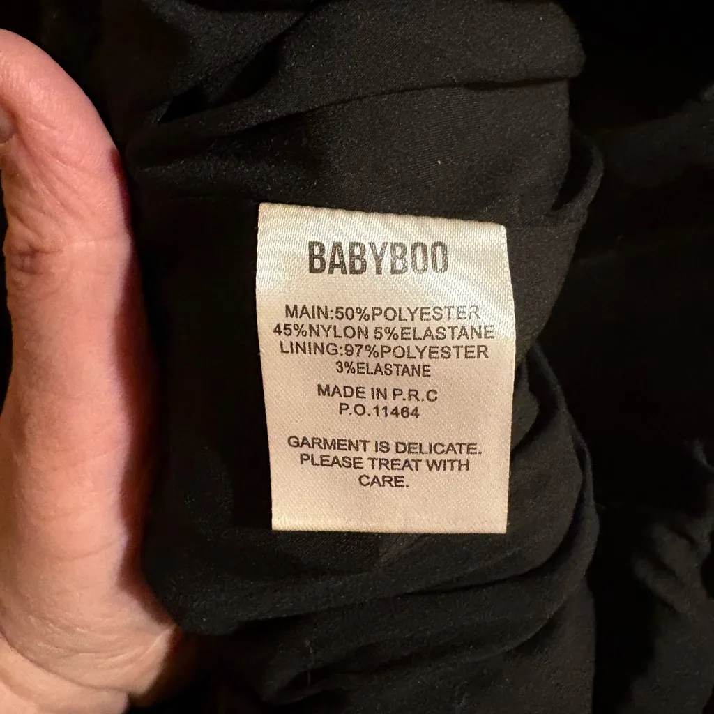 NWT Babyboo Lotus Mini Dress in Black - Image 8