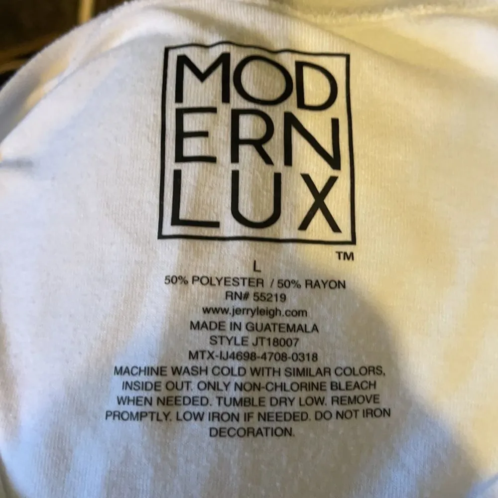 Modern Lux White "Cat Mom" Tank Top Large - Image 14