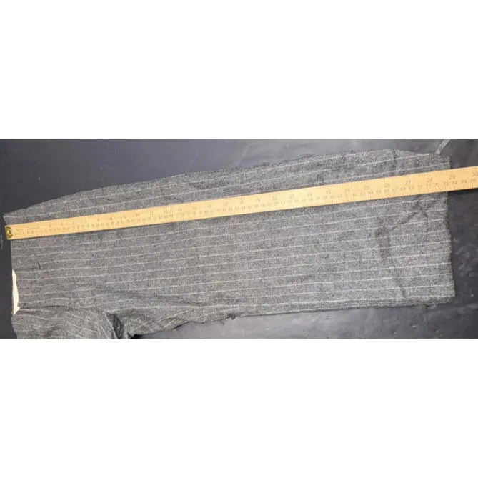 Vintage Gap Gray Pinstripe Wool Blend Y2K Business Casual Preppy Dress Pants 2 - Image 9