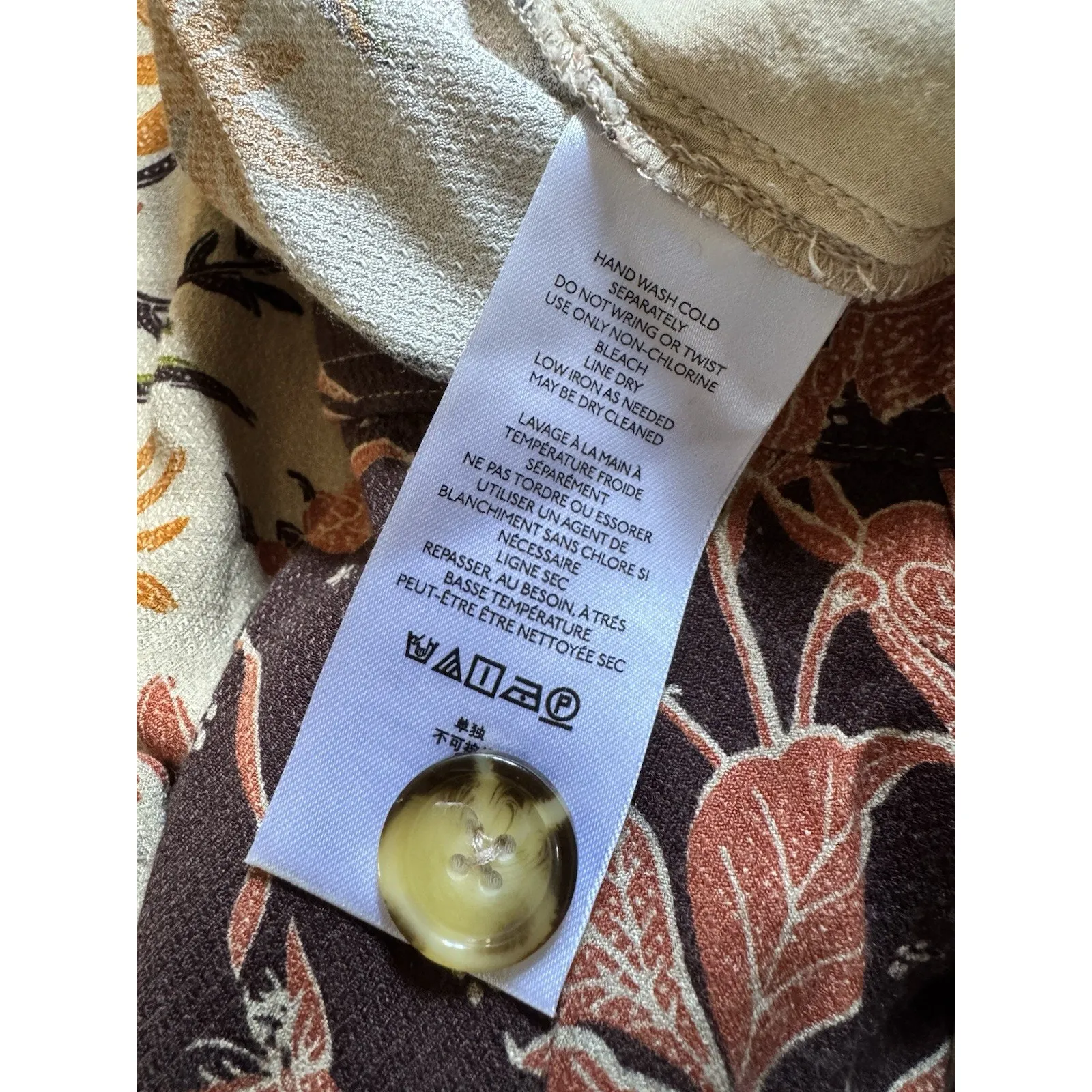 NWT By Anthropologie Smocked Brown Floral Ballon Leg Pants Women’s Size 2 - Image 9