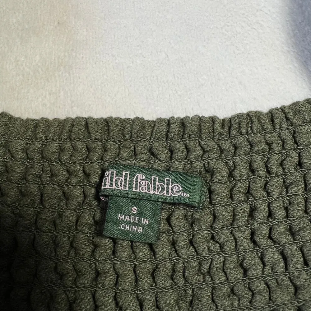 Wild Fable Sleeveless V-Neck Wide Leg Jumpsuit Size Small Cotton Blend Hipster - Image 6