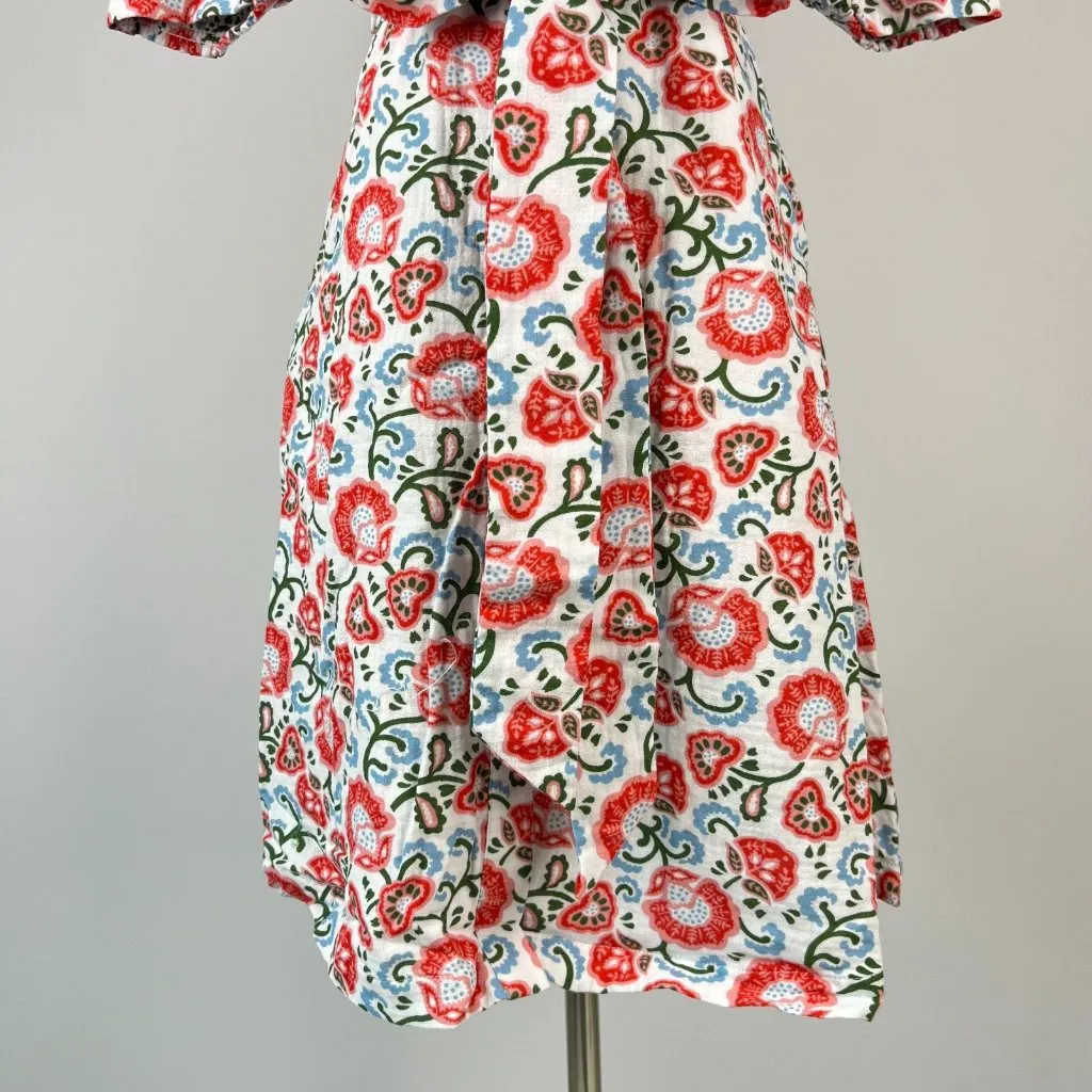 NWOT Boden Ada Double Cloth Cotton Floral Shirt Dress Size 2P Knee Length - Image 4