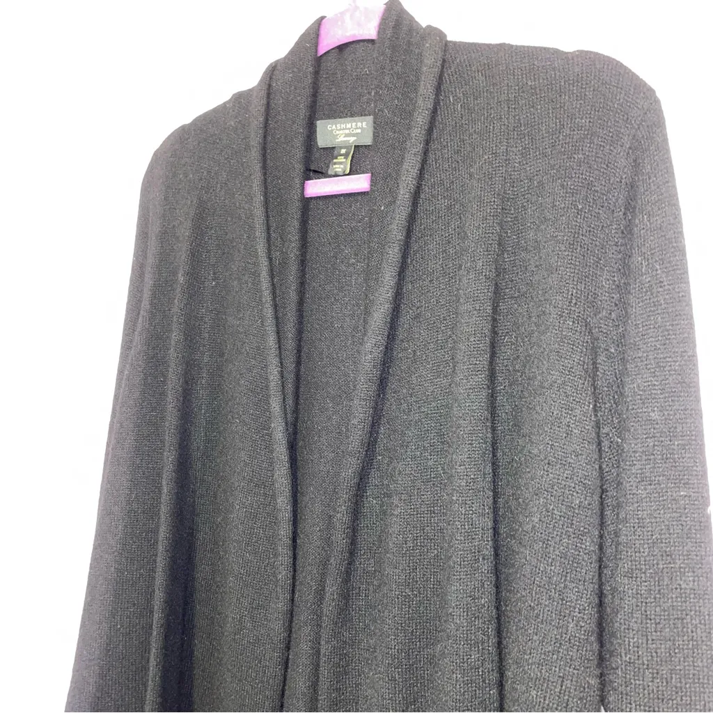 Charter Club Luxury Cashmere Cardigan Women 2X Open Front Knit Minimalist Office - Image 2