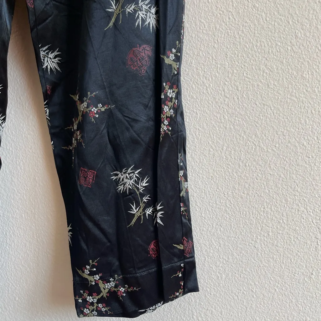Notations Floral Black Women's Pants Size S - Image 3