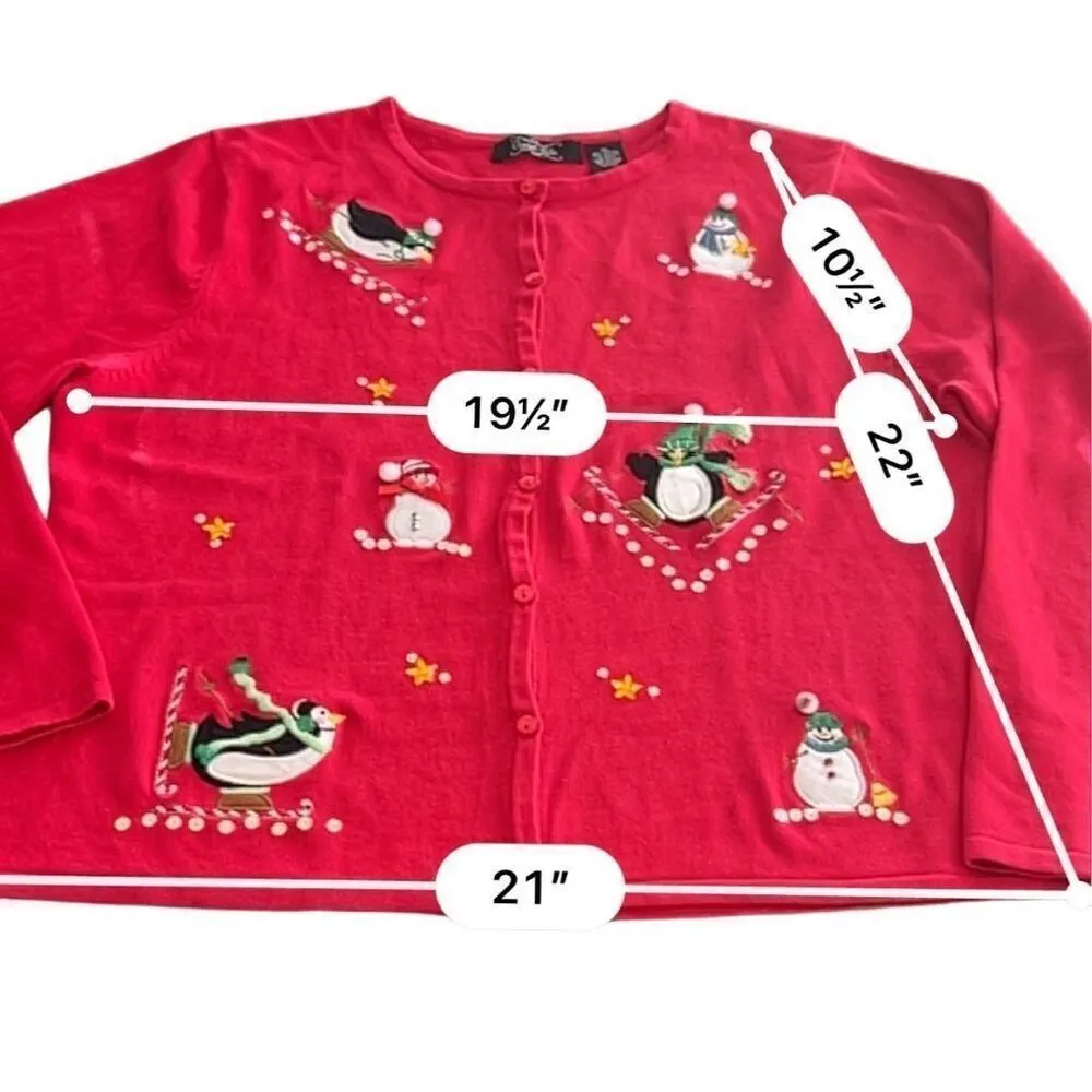 Crystal Kobe Ugly Christmas sweater size XL Green - Image 4