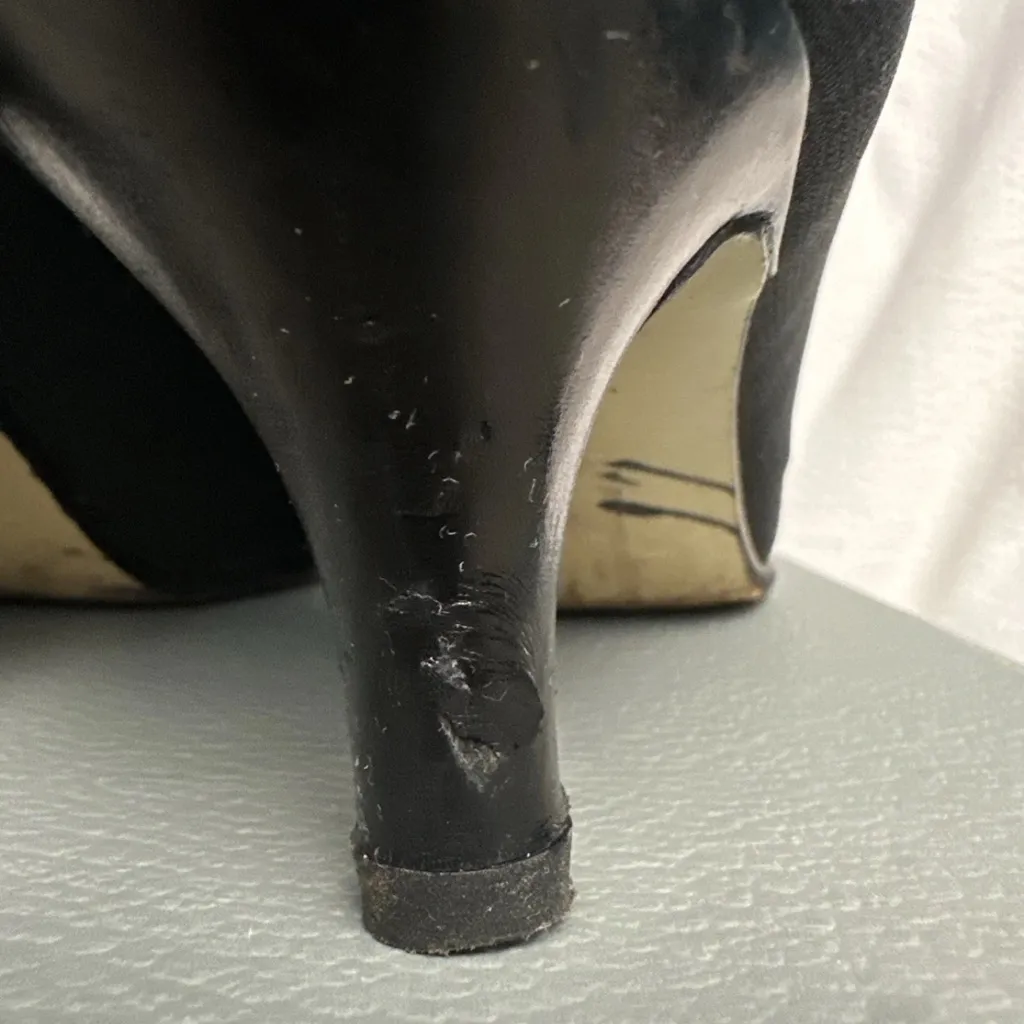 Walter Steiger Black Nylon Elastic Stretch Slip On Ankle Bootie 5.5B Size undefined - Image 5