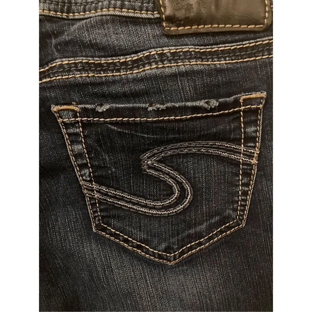 Silver Jeans Suki Super Skinny Indigo Denim Casual School Everyday Fall Winter - Image 6