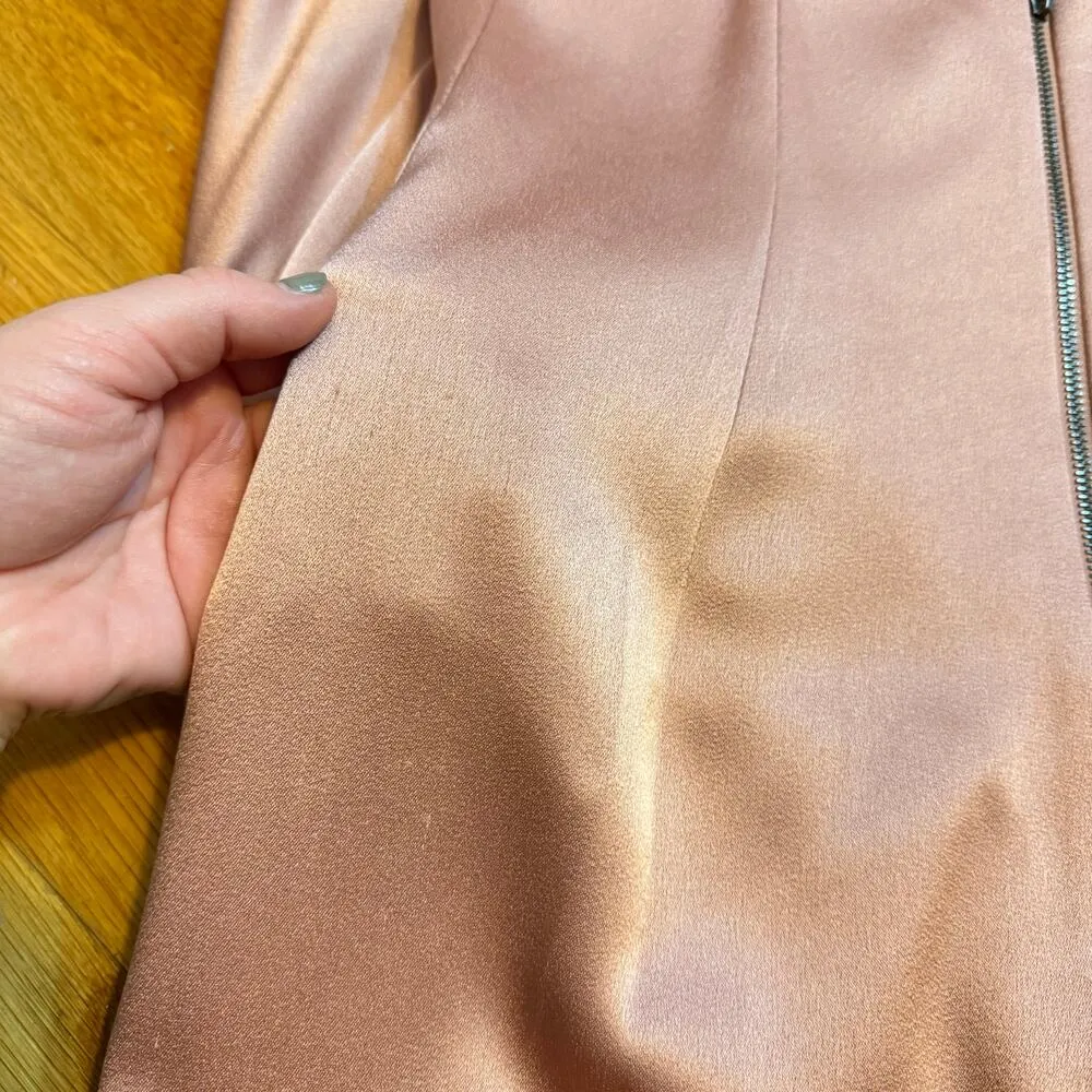 Alice+Olivia Stacey Bendet Women’s 8 Burnt Rose Satin Julietta Slip Dress Formal - Image 16