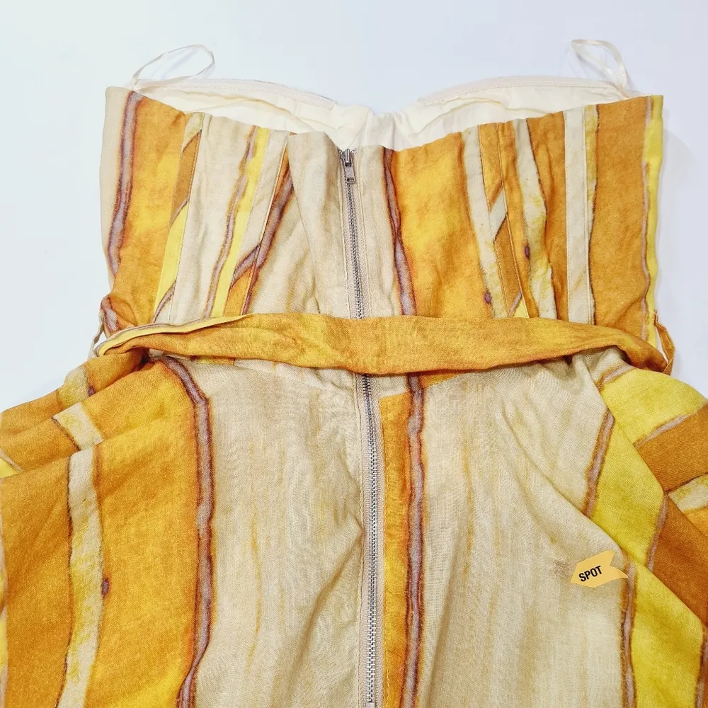 Brynne Mini Dress in Yellow Stripe Revolve Strapless Dress - Image 13