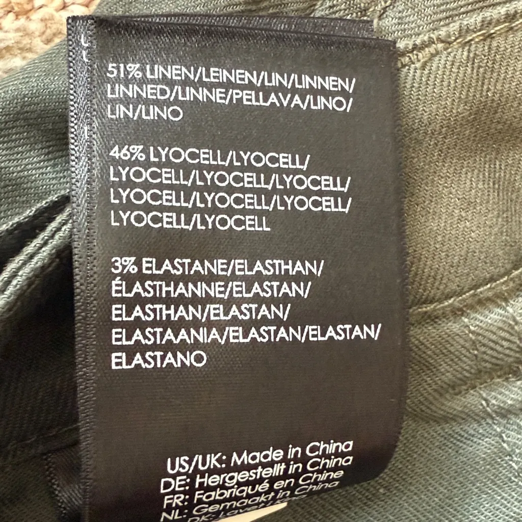 Liverpool olive linen skirt sz 4 - Image 5