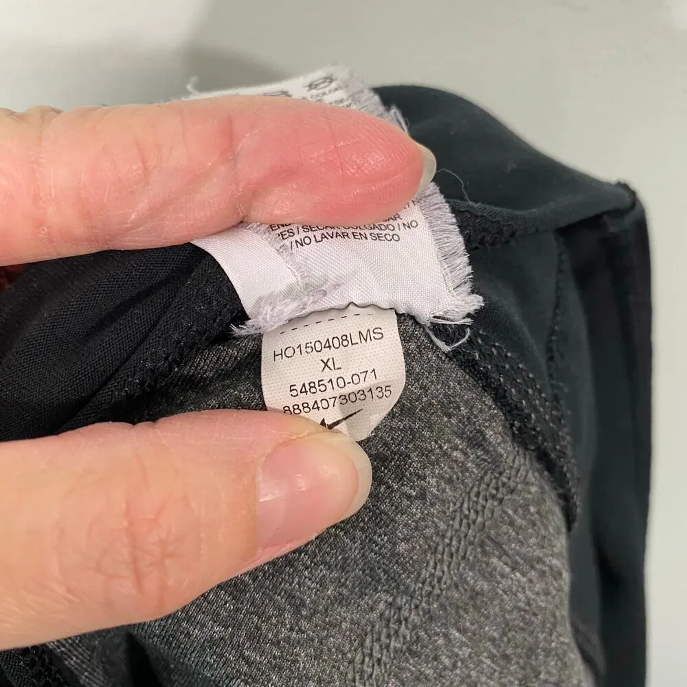 Nike Women Grey Black Legend 2.0 Tight Fit Training Legging Size XL #548510-071 - Image 7