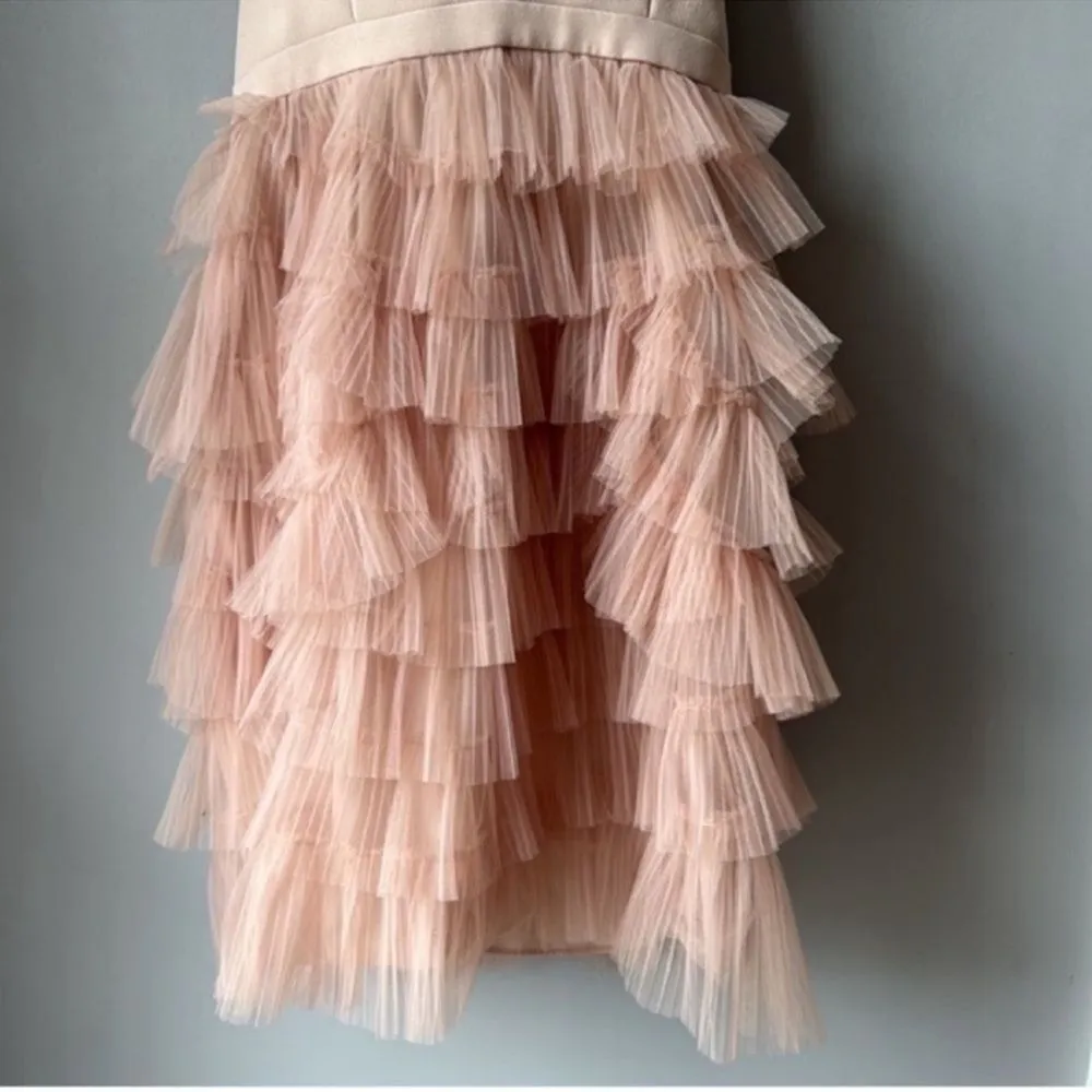 BCBGMAXAZRIA Marquise Off The Shoulder Ruffle Tiered Skirt Mini Dress - Image 6