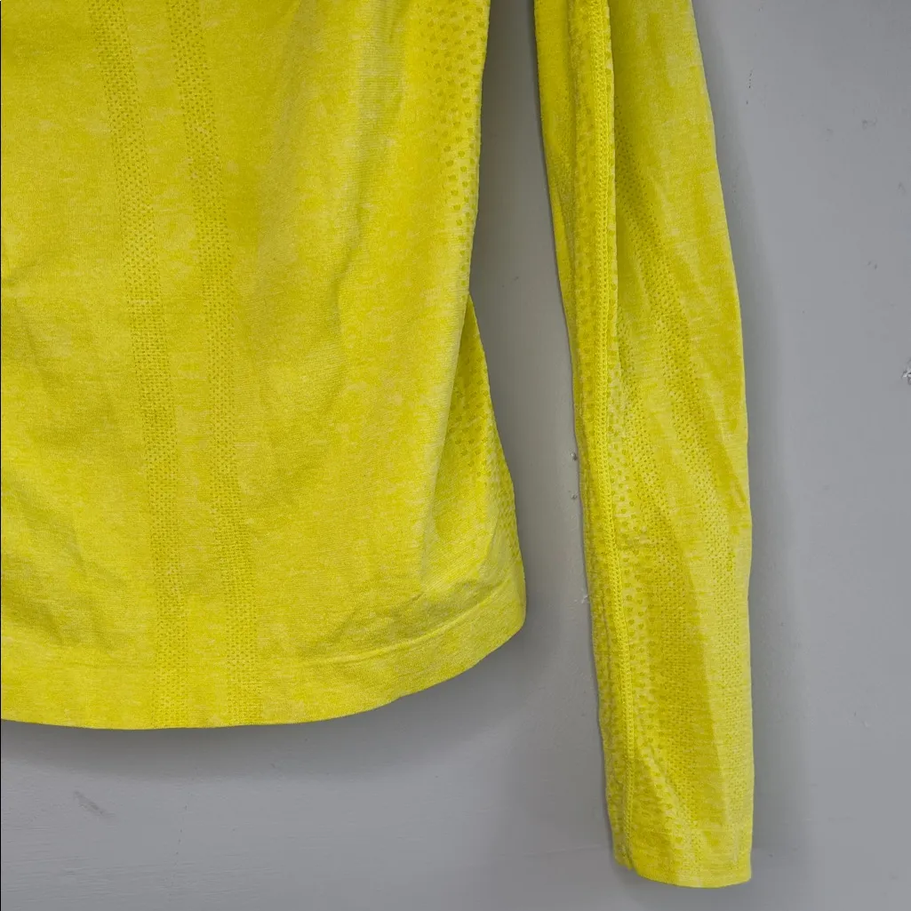 Figs Neon Yellow Women's Long Sleeve Top Size S - Image 8