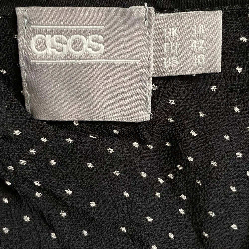 ASOS Size 10 Chiffon Floral Print Patchwork Maxi Dress Boho FLAW - Image 3