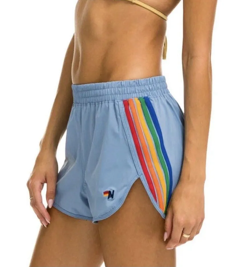 AVIATOR NATION WOMEN'S 5 STRIPE FLEX BOARD SHORTS - ISLANDA RAINBOW Size Small - Image 1