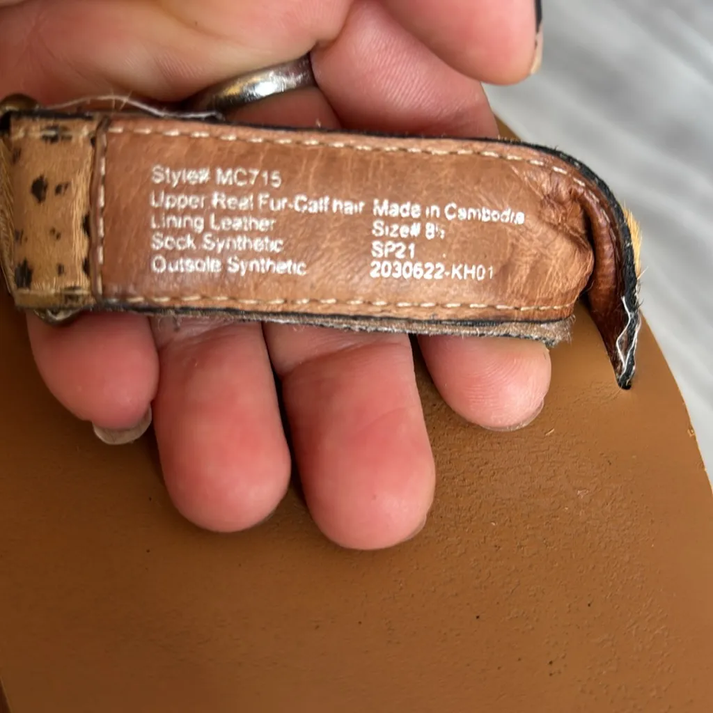 Madewell Leopard Print Sandals - Tan and Black - Image 8