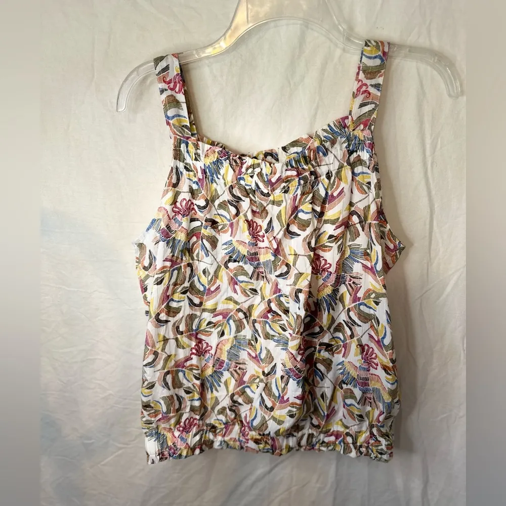 Anthropologie Jane and Delancey Tank with Tropical Pattern Size Medium - Image 3