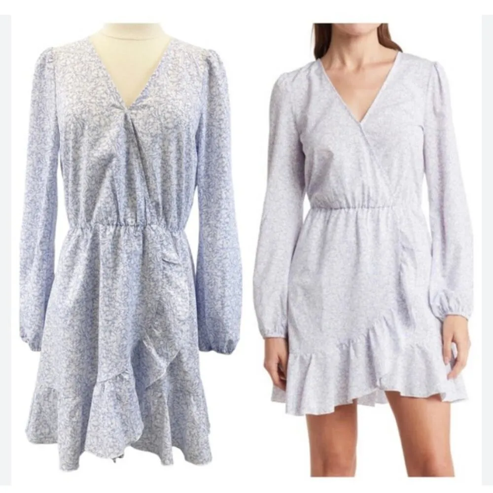 Abound Floral Print Long Sleeve V Neck Dress size XS - Image 6