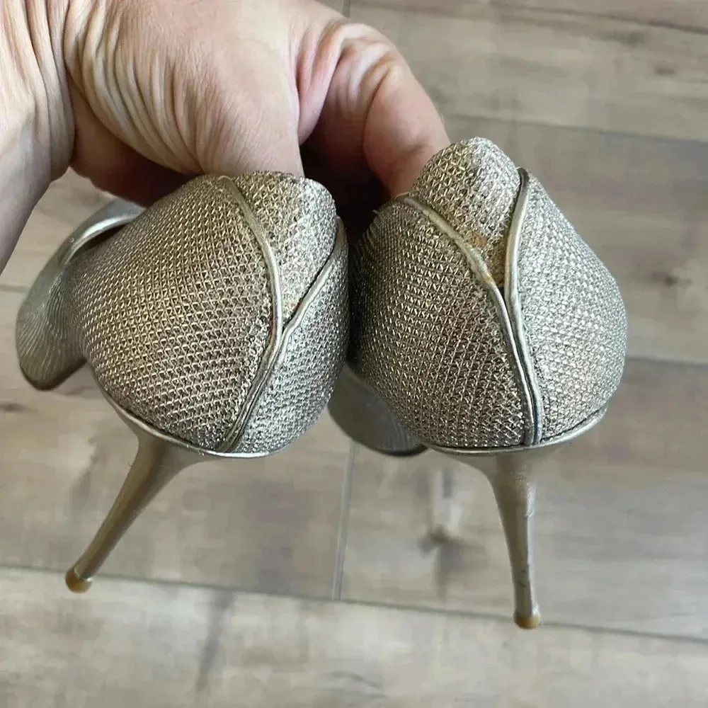 DUNE LONDON Gold Beaming Di Glitter Courts Pumps Sz 37 (6) - Image 4