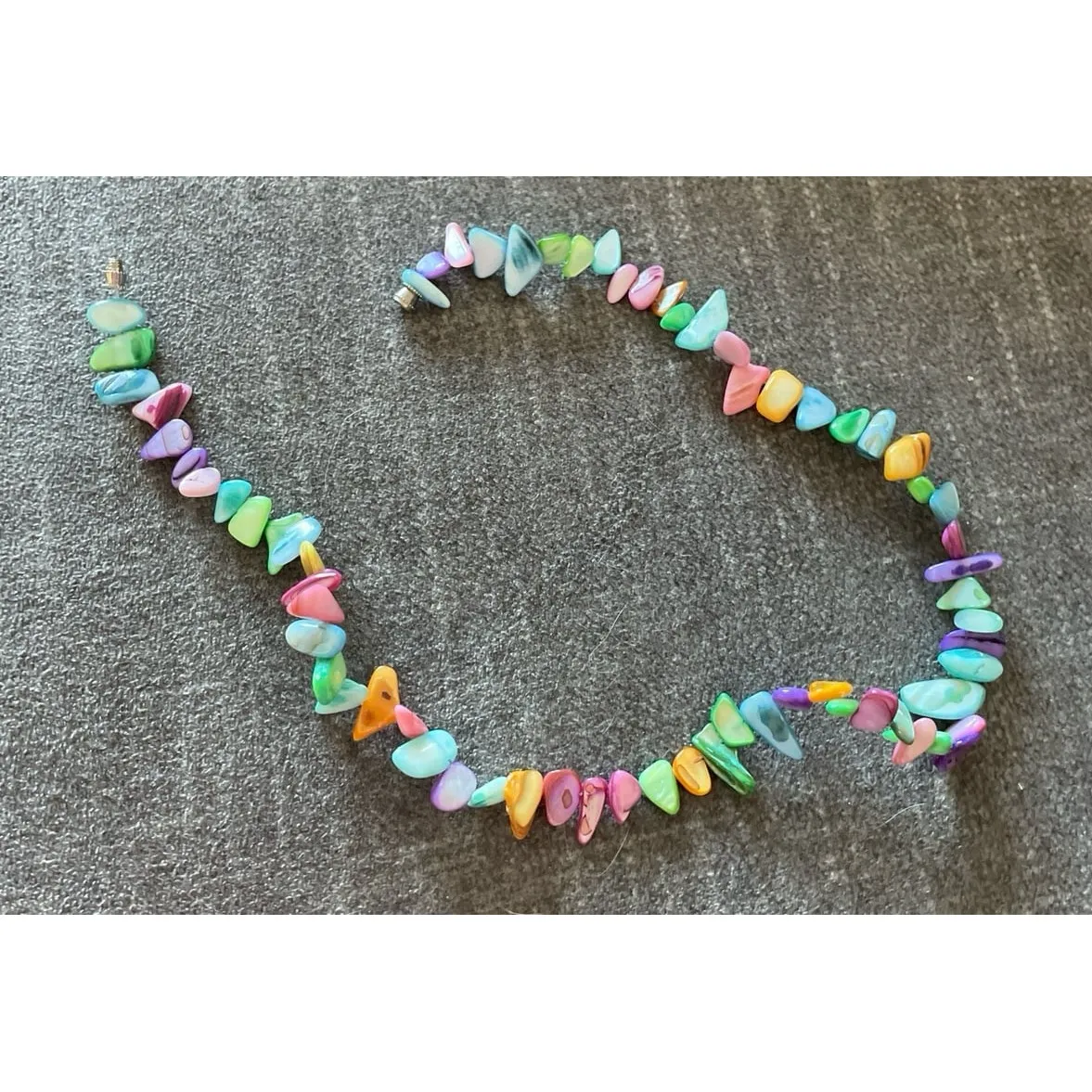 Irregular‎ Colored Glass Stacked Necklace Bohemian - Image 4