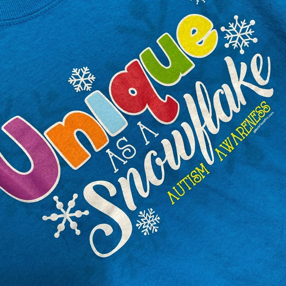 Unique as a Snowflake T-Shirt -Autism Awareness Themed - Image 6
