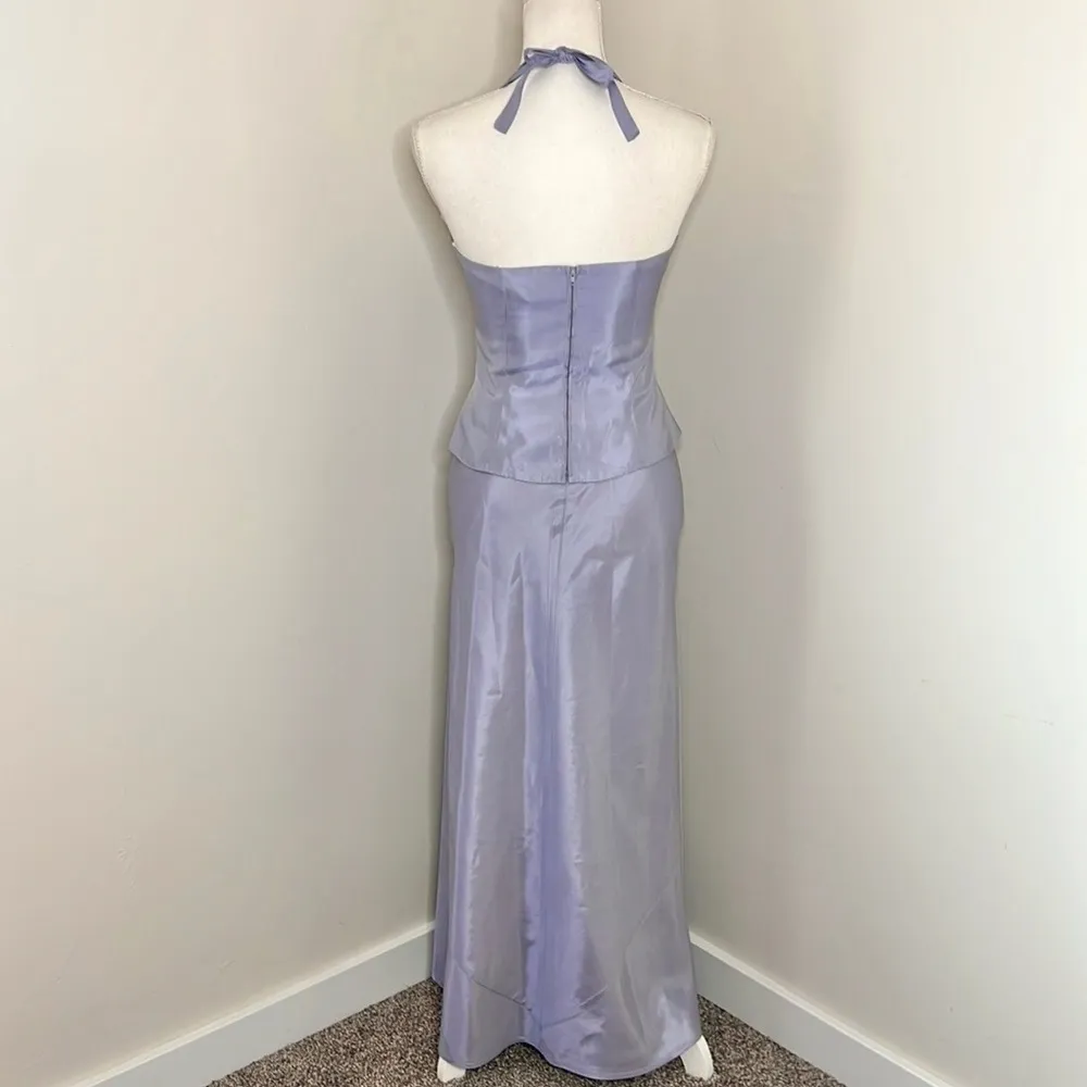 Vintage two piece skirt and corset set Purple Size 2 - Image 2