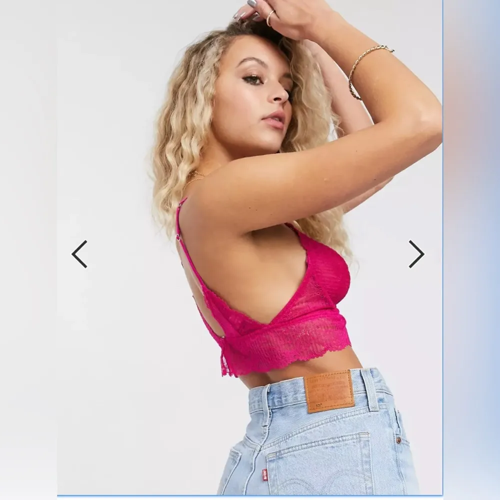 Free People alyssa underwire lace bra in fuschia fantastic - Image 4