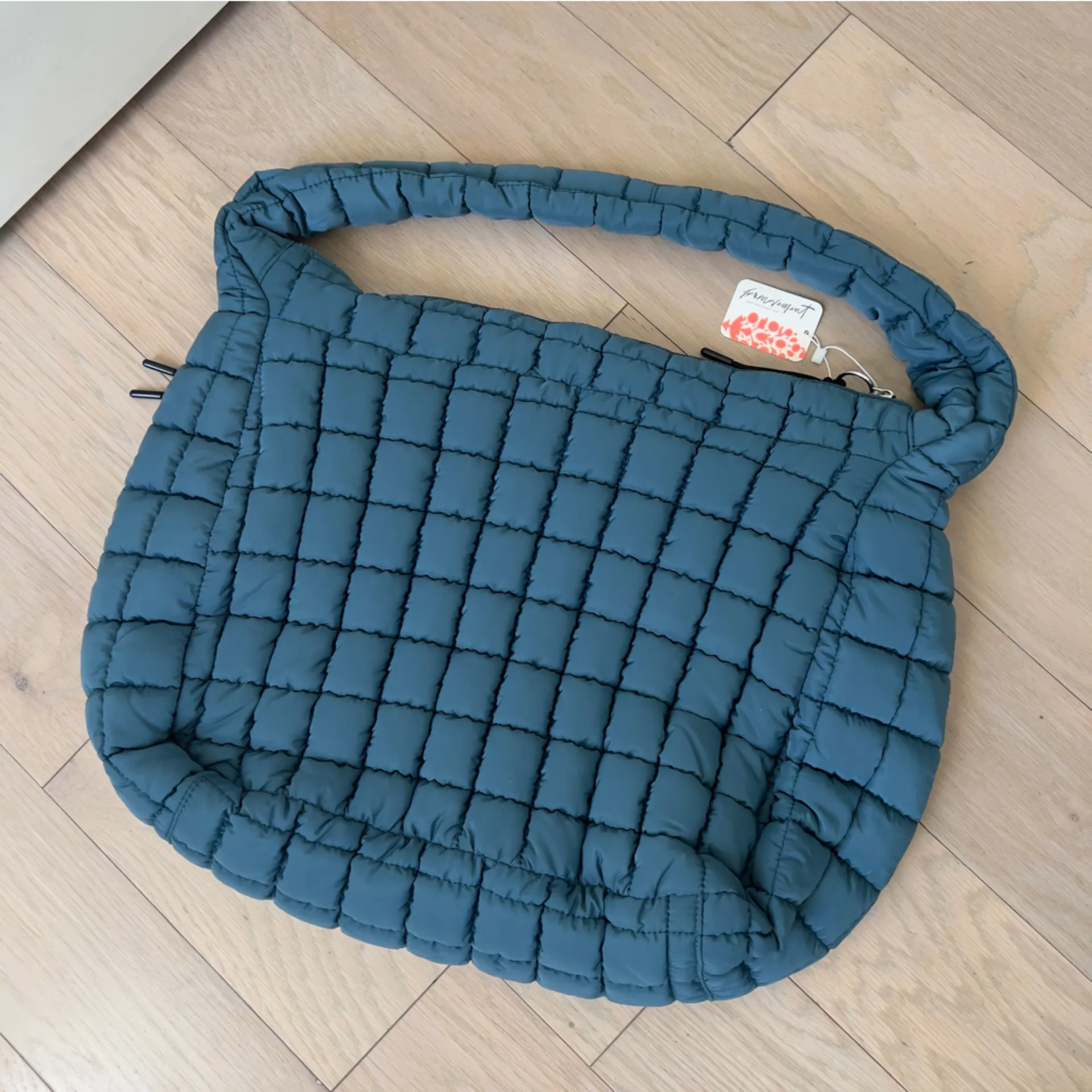 NWT Free People Printed Carryall in Endzone Blue - Image 5