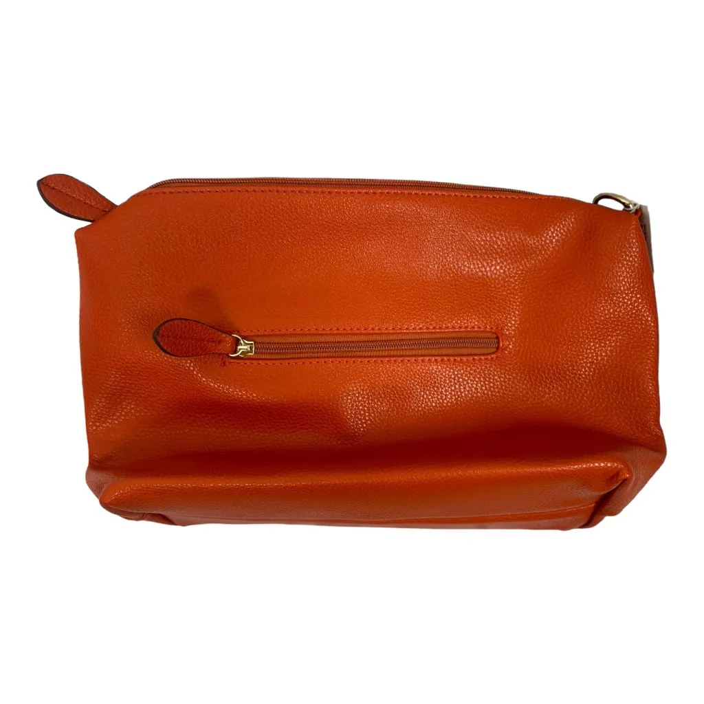 Orange Green Shoulder Tote Work Bag With Crossbody Insert‎ - Image 6
