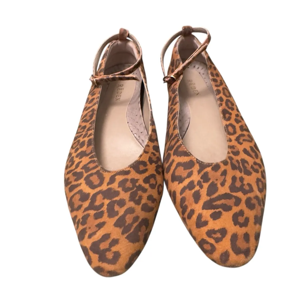 Reden Leopard Print Ankle Strap Ballet Flats Women’s Size 39 / US 8.5 - Image 7