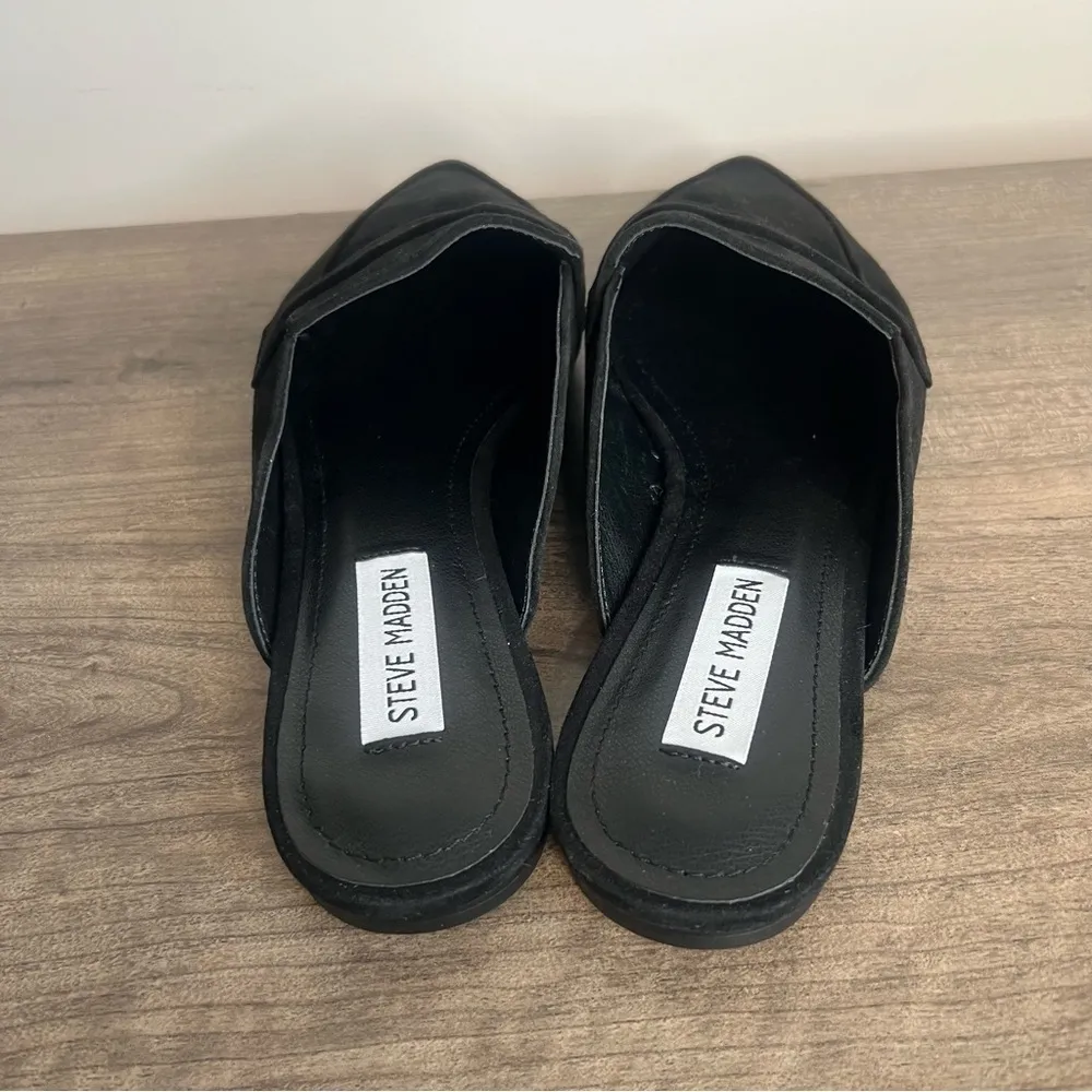 STEVE MADDEN Flavor Black Suede Women's Slip On Mule Size 8.5 #511 - Image 5