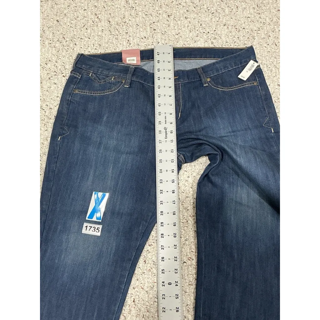 Womans Old Navy The Flirt Mid Rise Denim Cropped Blue Jeans Size 14 NWT - Image 7