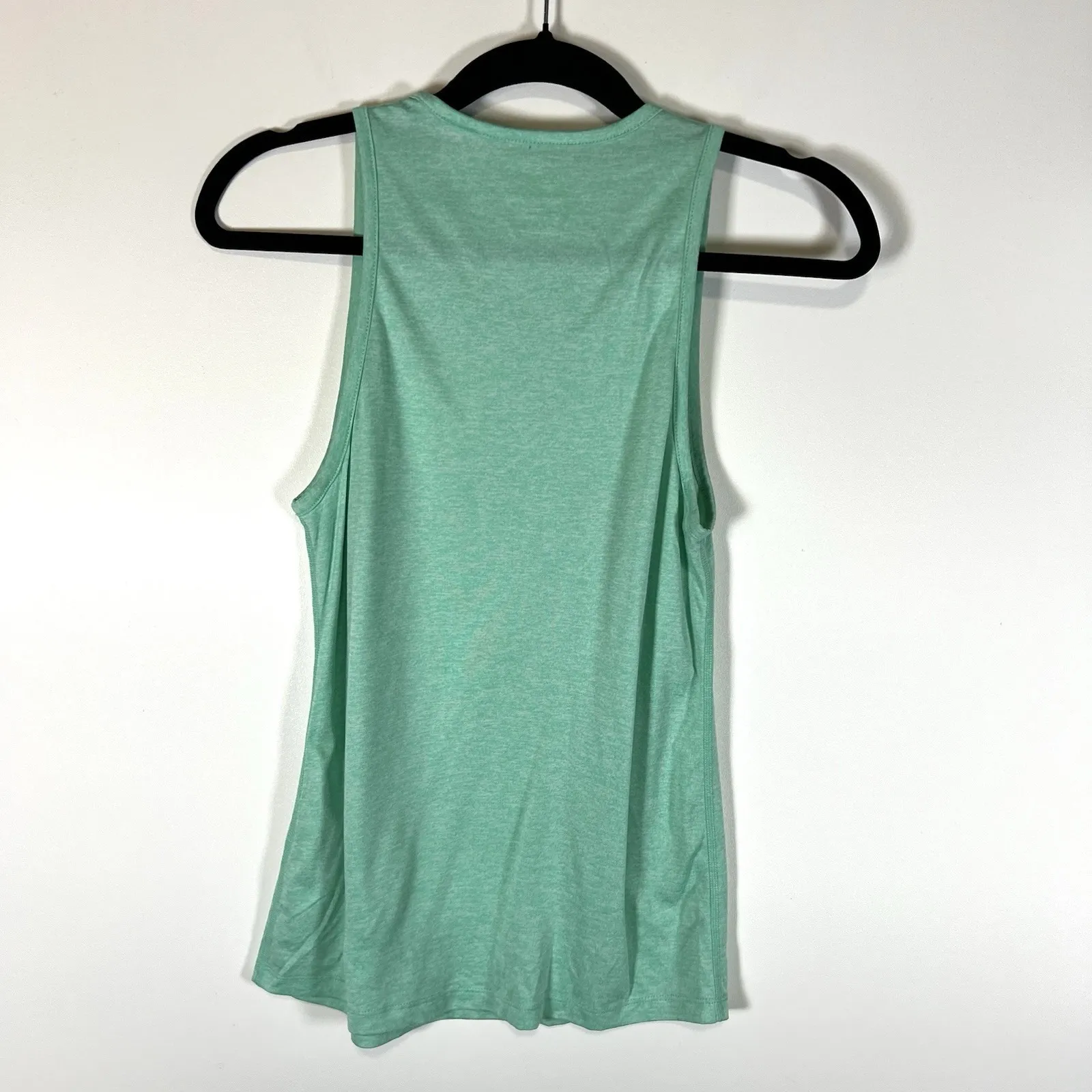 nike women dri fit tank top sleeveless shirt XS workout athletic Green Yoga‎ - Image 7