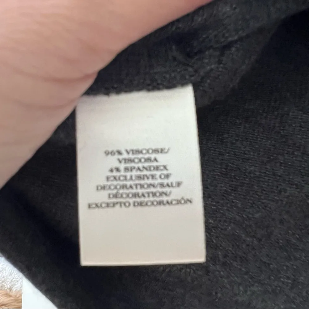 Ann Taylor Grey Gemstone Embellished Crewneck Thick Sweatshirt Size XXSP EUC - Image 4