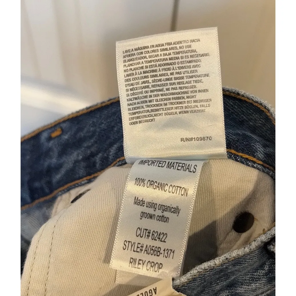 AGOLDE  Riley High Rise Straight Crop Jeans Size 30 - Image 9