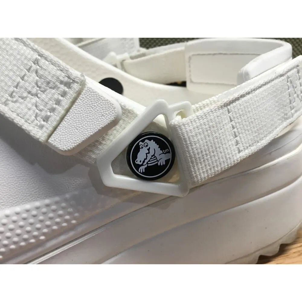 Crocs Classic Hiker Clogs Women's 11 White Buckle Strap Outdoor Comfort Shoes - Image 5