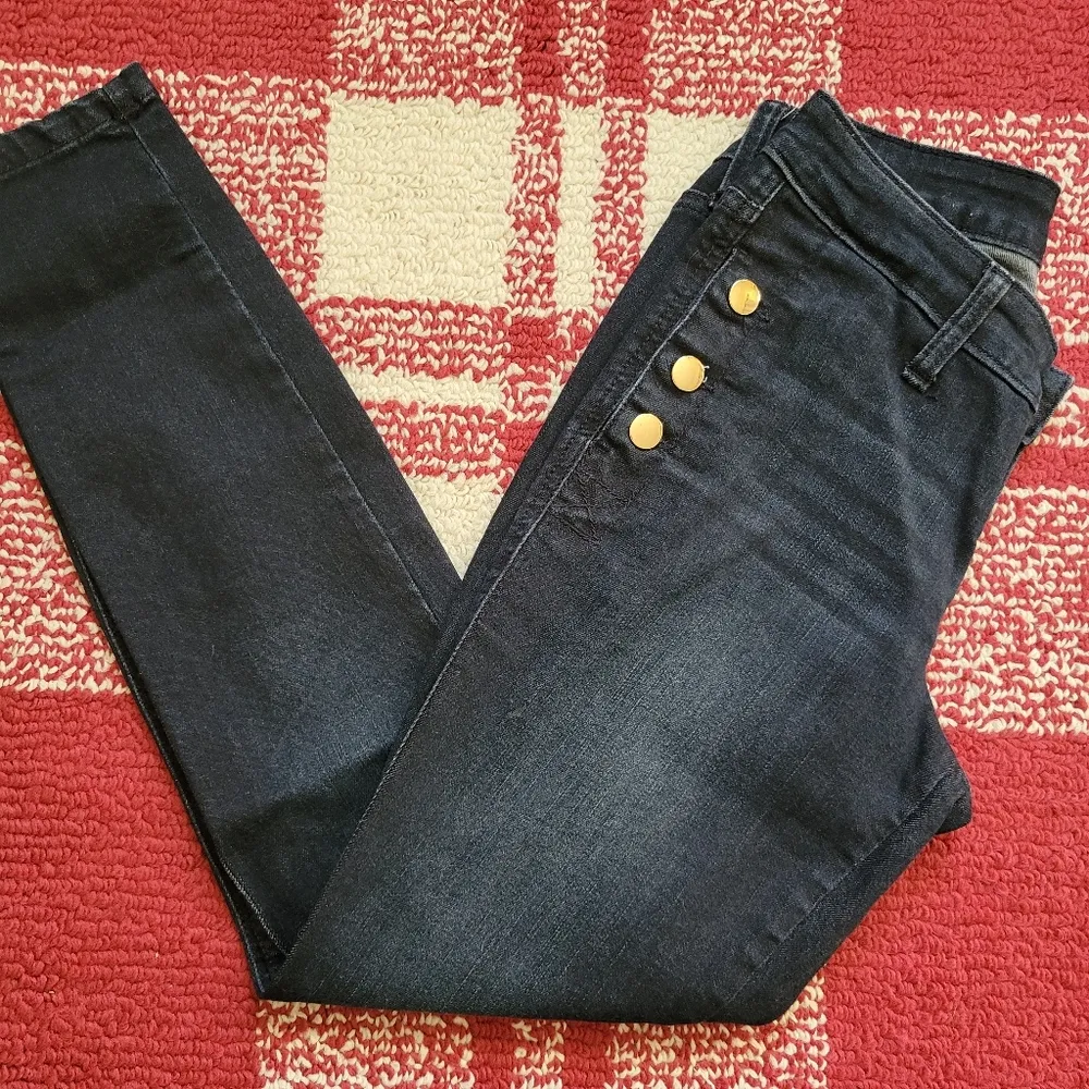 Crown & Ivy sailor ankle skinny jeans size 4p - Image 3