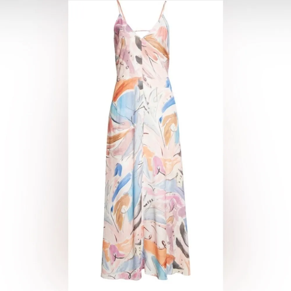 NWOT Ted Baker Lizybet V-Neck Strappy Maxi Dress sz TB 2 US 4-6 - Image 3