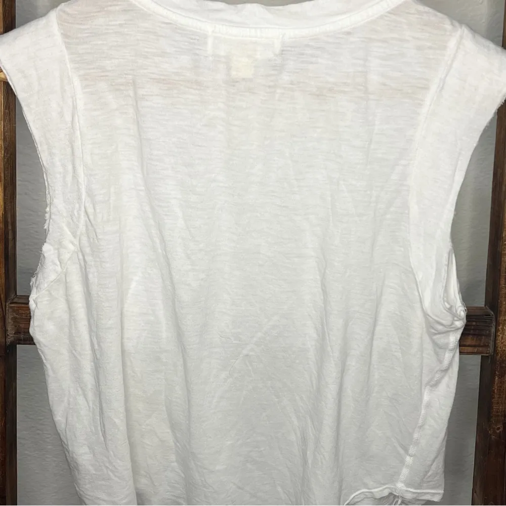 CLOTH & STONE White Sleeveless Top Size XS - Image 3