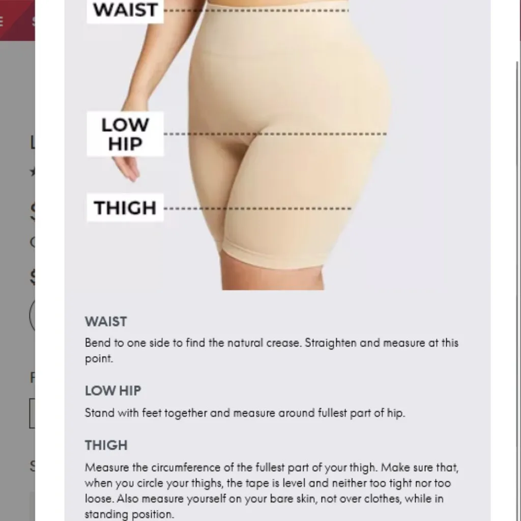 Cacique Level 1 Smoother Ultra High-Waist Layering Slip Short Shaper Sz 22/24 - Image 11