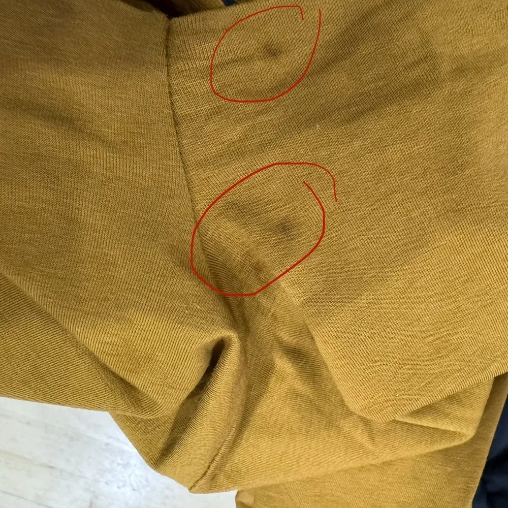 Gudrun Sjoden mustard mock neck tube long sleeves dress with pockets EUC Orange Size XXL - Image 12