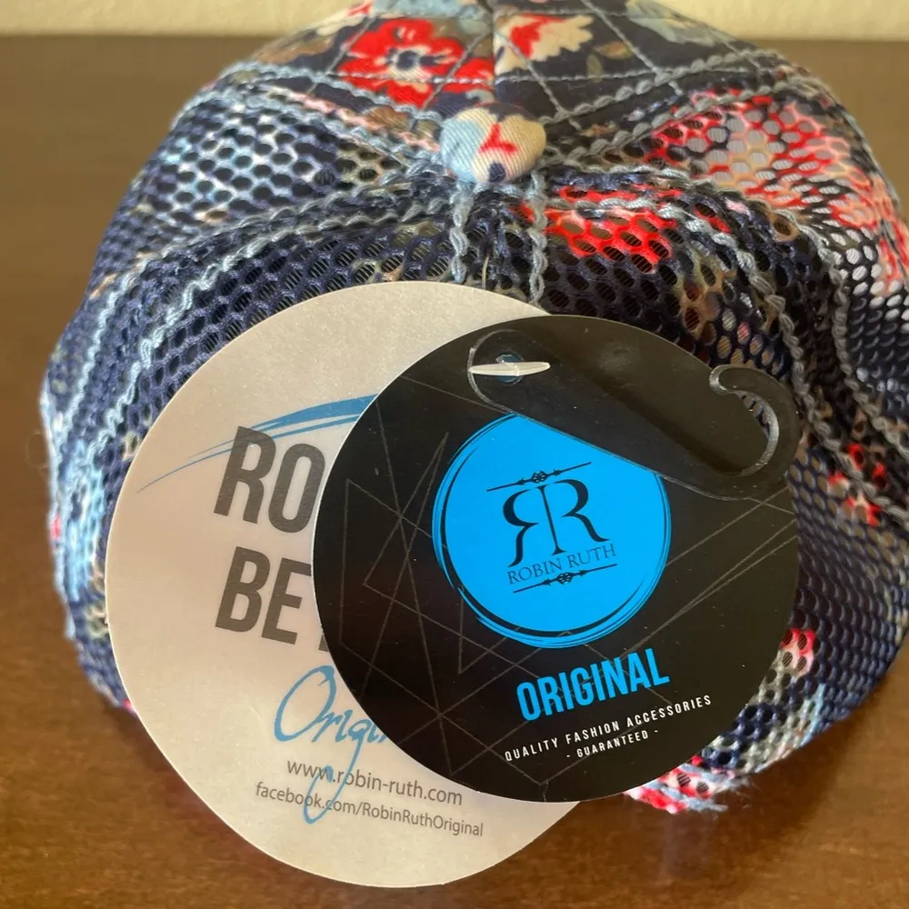 Guam Floral Cap Blue - Image 4