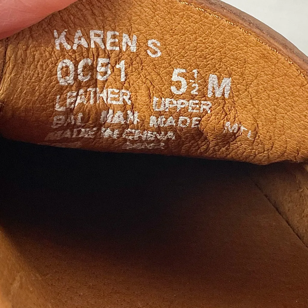 Bass Karen Brown Leather Tassel Loafer Sz 5.5 Classic Preppy Academia Shoes - Image 4