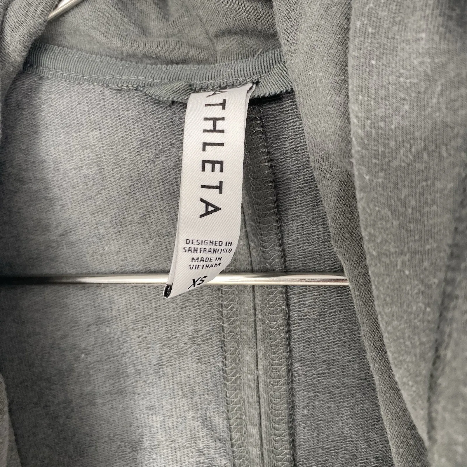 Athleta Mantra Yoga Wrap Oversized Hooded Cardigan Gray Women's Size XS - Image 3