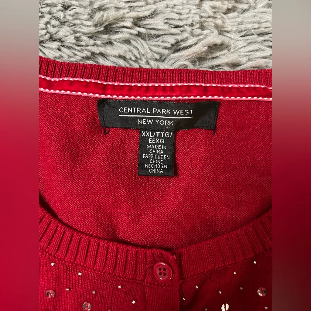 Central Park West New York Women’s Cardigan Sweater Size XXL - Image 3