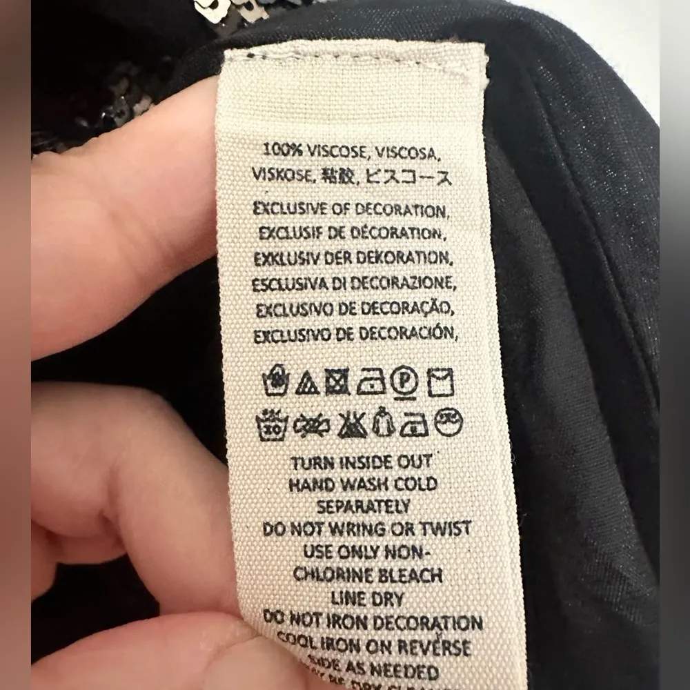 Free People Sequin Stripe Mini Dress - Image 6