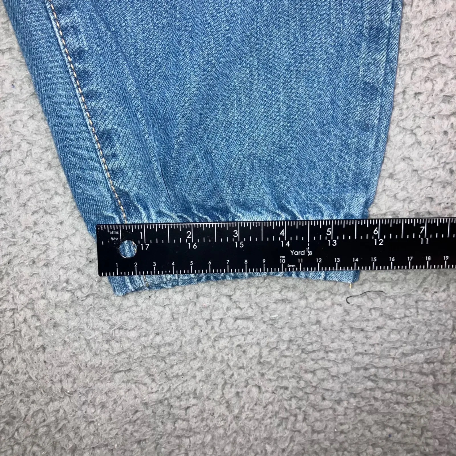 Indigo Reign Jeans Women 13/30 Distressed Y2K Denim Joggers‎ - Image 6