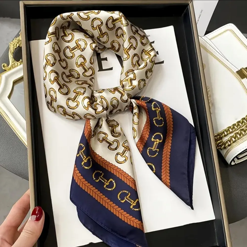 Timeless Fashion Scarf Blue - Image 5