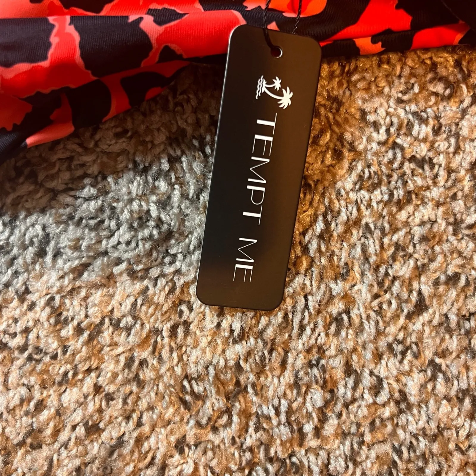 Tempt Me Leopard Print Ruffle One Piece Swimsuit - Red Black - Size L - Image 3