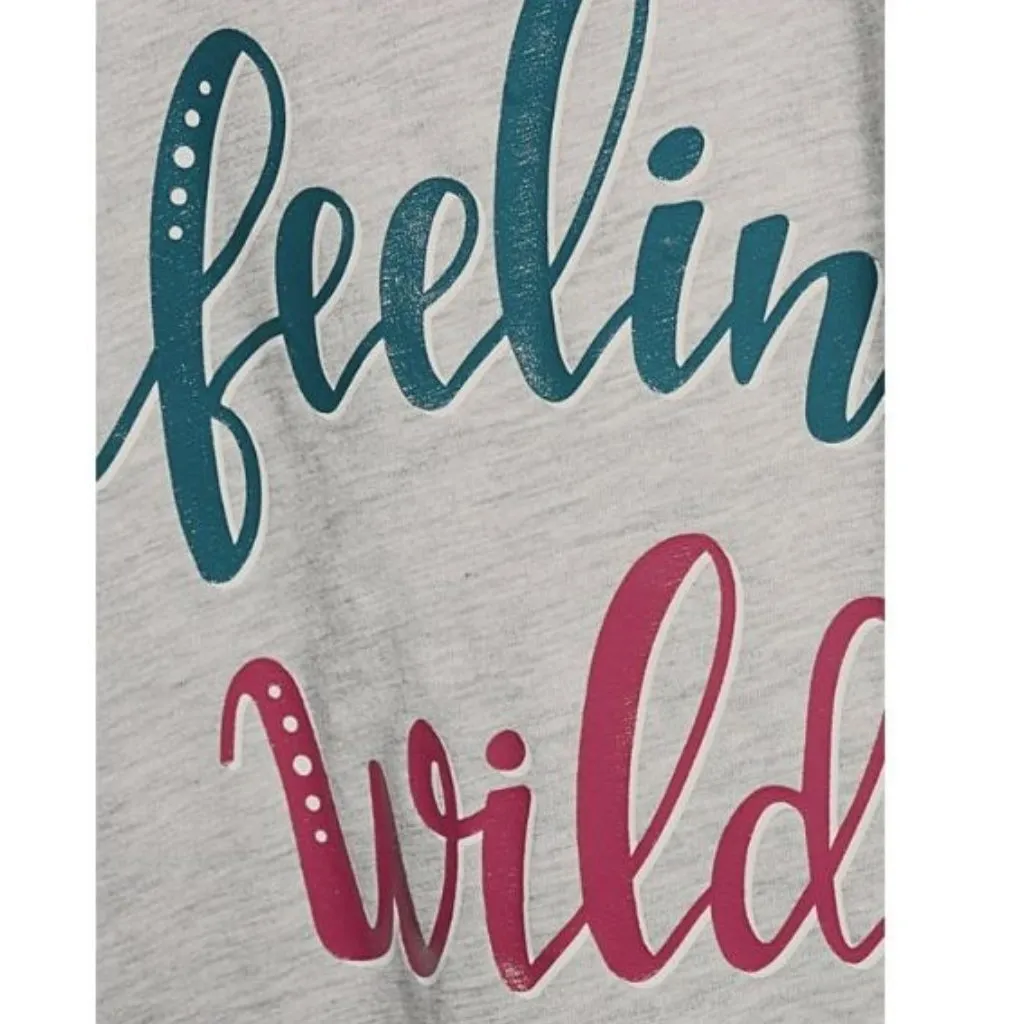 NWT Secret Treasures 2X Feelin' Wild Sleep Tank Top Gray Red Trim Sleeveless - Image 2